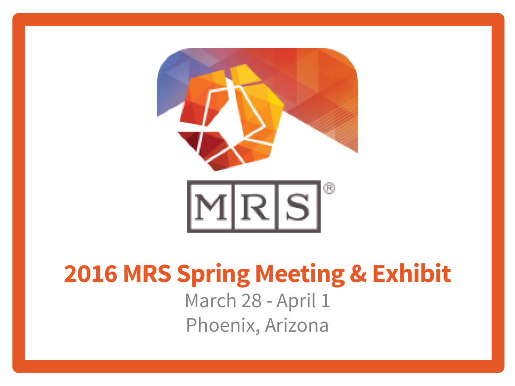 MRS 2016 Spring Meeting & Exhibit